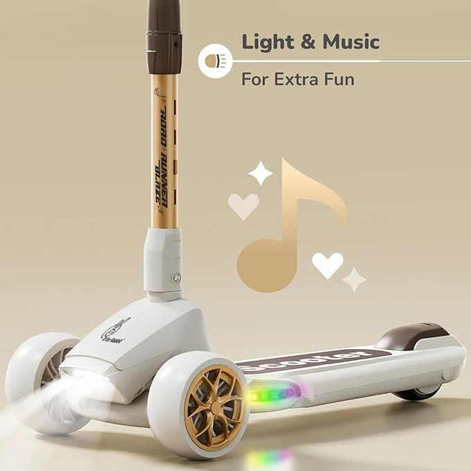 Kids Scooty White/Gold ST8106 - Image 2