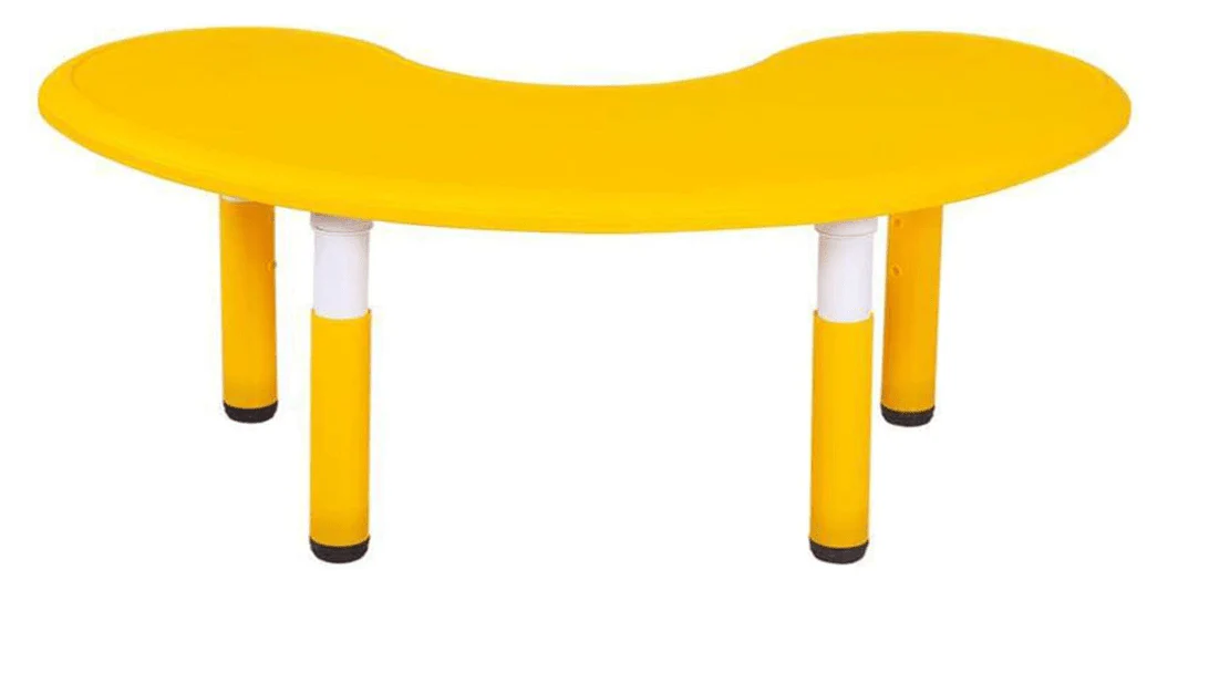 Table Curved Yellow 02A