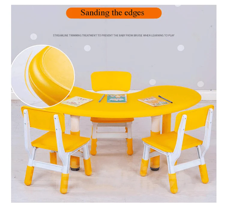 Table Curved Yellow 02A - Image 3
