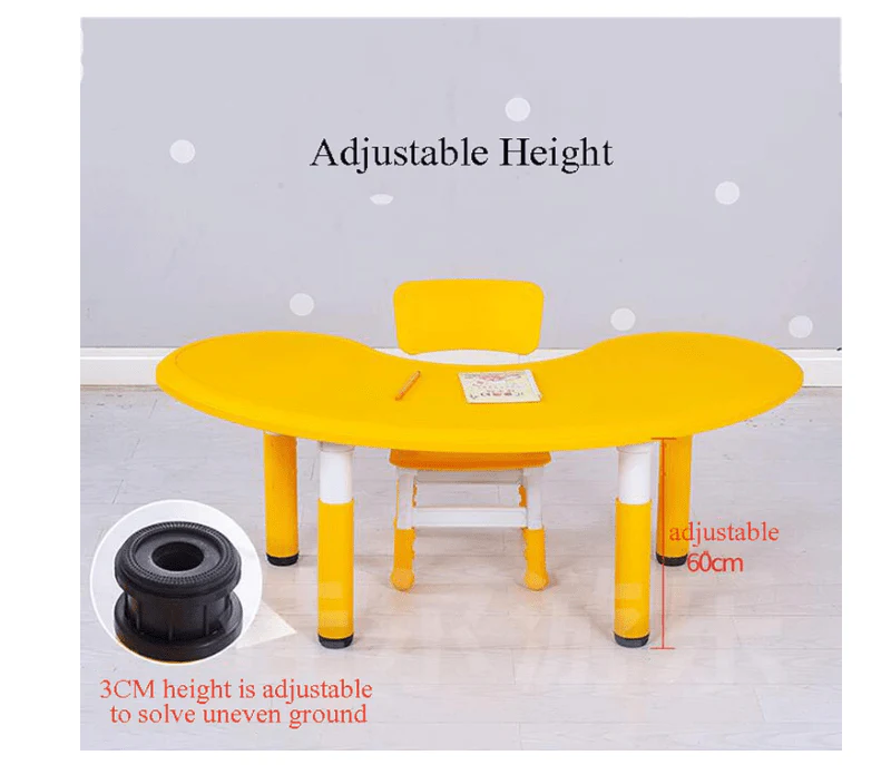 Table Curved Yellow 02A - Image 4