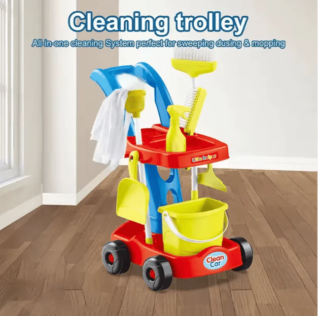 Play and Pretend Cleaning Trolley HJ611D - Image 2