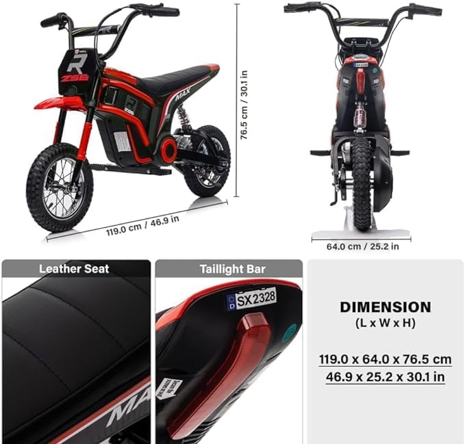 Kids Motorbike Pink LB-350EL/SX2328 - Image 3