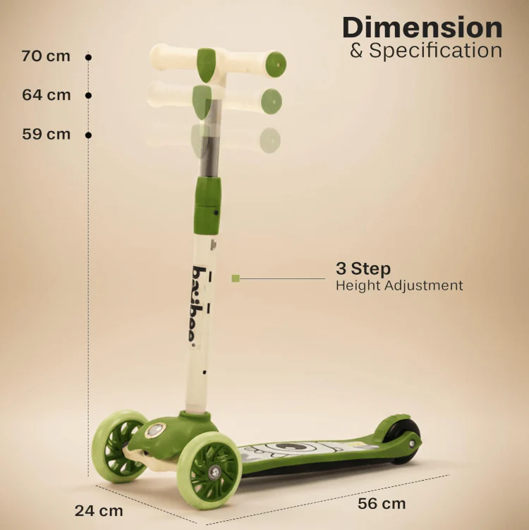 Kids Scooter Light Green PY816 - Image 2