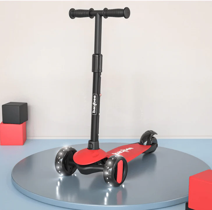 Kids Scooter with Lights Red 103-57