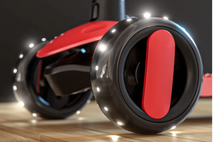 Kids Scooter with Lights Red 103-57 - Image 3
