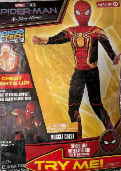 Kids Spiderman Costume Small HK-0258