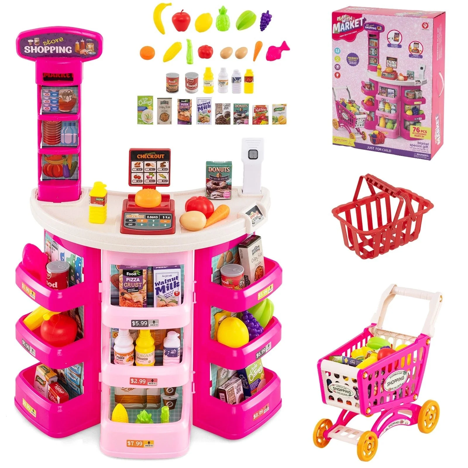 Kids Super Market Shopping Play Set 922-195 - Image 2