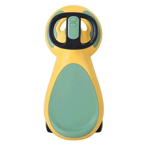 Kids Swing Car With Music & Light Yellow/Green MN038 - Image 3