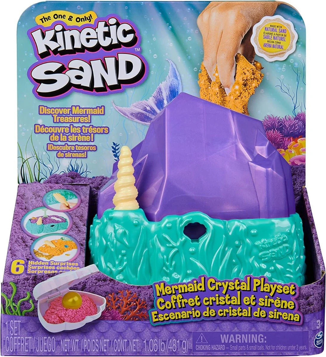 Kinetic Sand Mermaid Crystal Playset 6064333