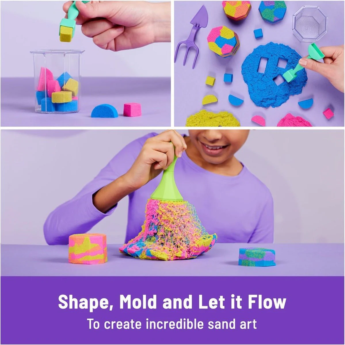 Kinetic Sand Squish N' Create 6065527 - Image 3