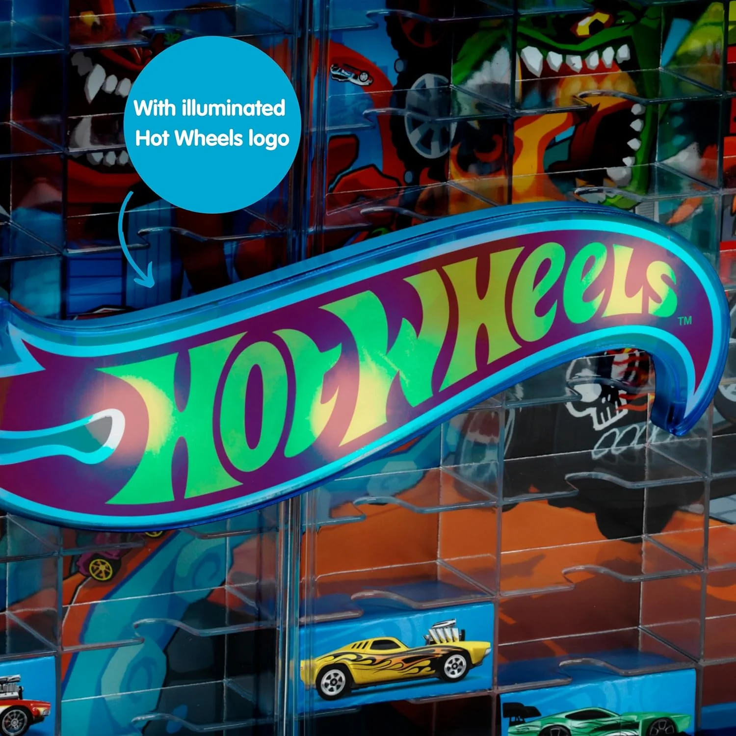 Klein Hot Wheels Collector's Case With Illuminated Hot Wheels Logo 2408 - Image 2