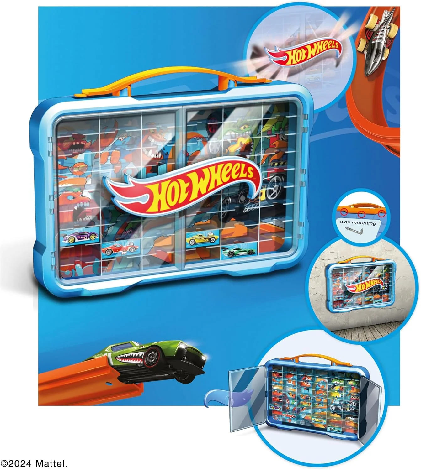 Klein Hot Wheels Collector's Display Case With Light 2411 - Image 3