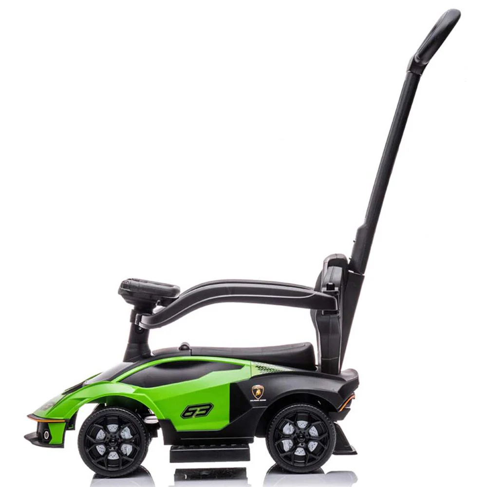 Lamborghini Essenza SC V12 Ride-on Car with Handle Green 661 B10021 - Image 2