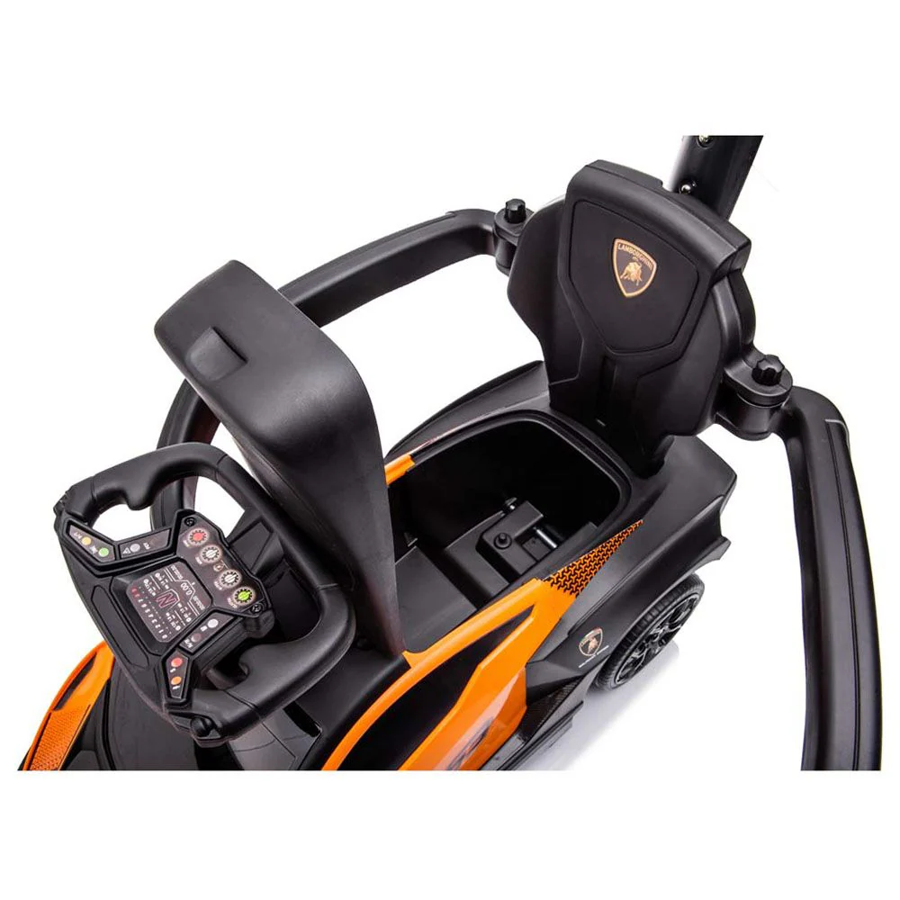 Lamborghini Essenza SC V12 Ride-on Car with Handle Orange 661 B10021 - Image 4