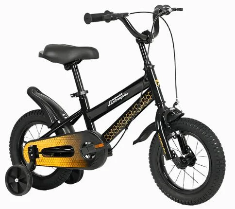 Lamborghini Kids Bicycle 12 Inch Black/Yellow LBK013-YS - Image 2