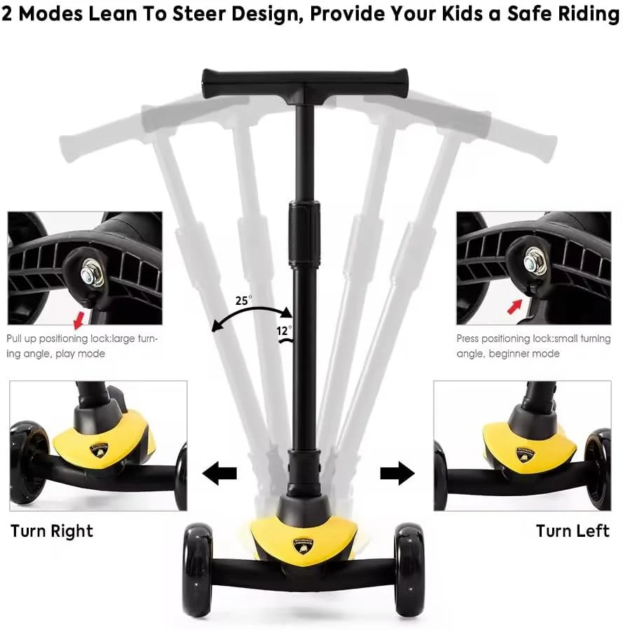 Lamborghini Scooter With Seat Yellow LEB-LB2005-S-YL - Image 5