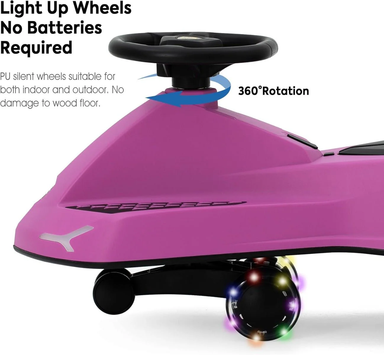 Lamborghini Swing Car Purple - Image 2