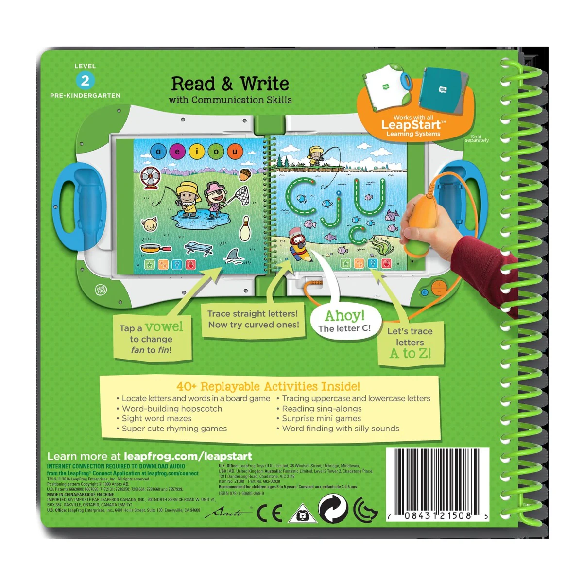 LeapFrog LeapStart Preschool Activity Book - Read & Write and Communication Skills LF 80-21508 - Image 6