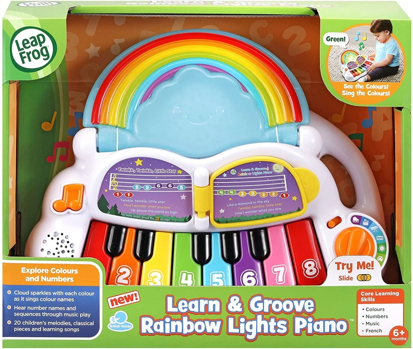 LeapFrog Learn & Groove Rainbow Lights Piano 80-612403 - Image 2