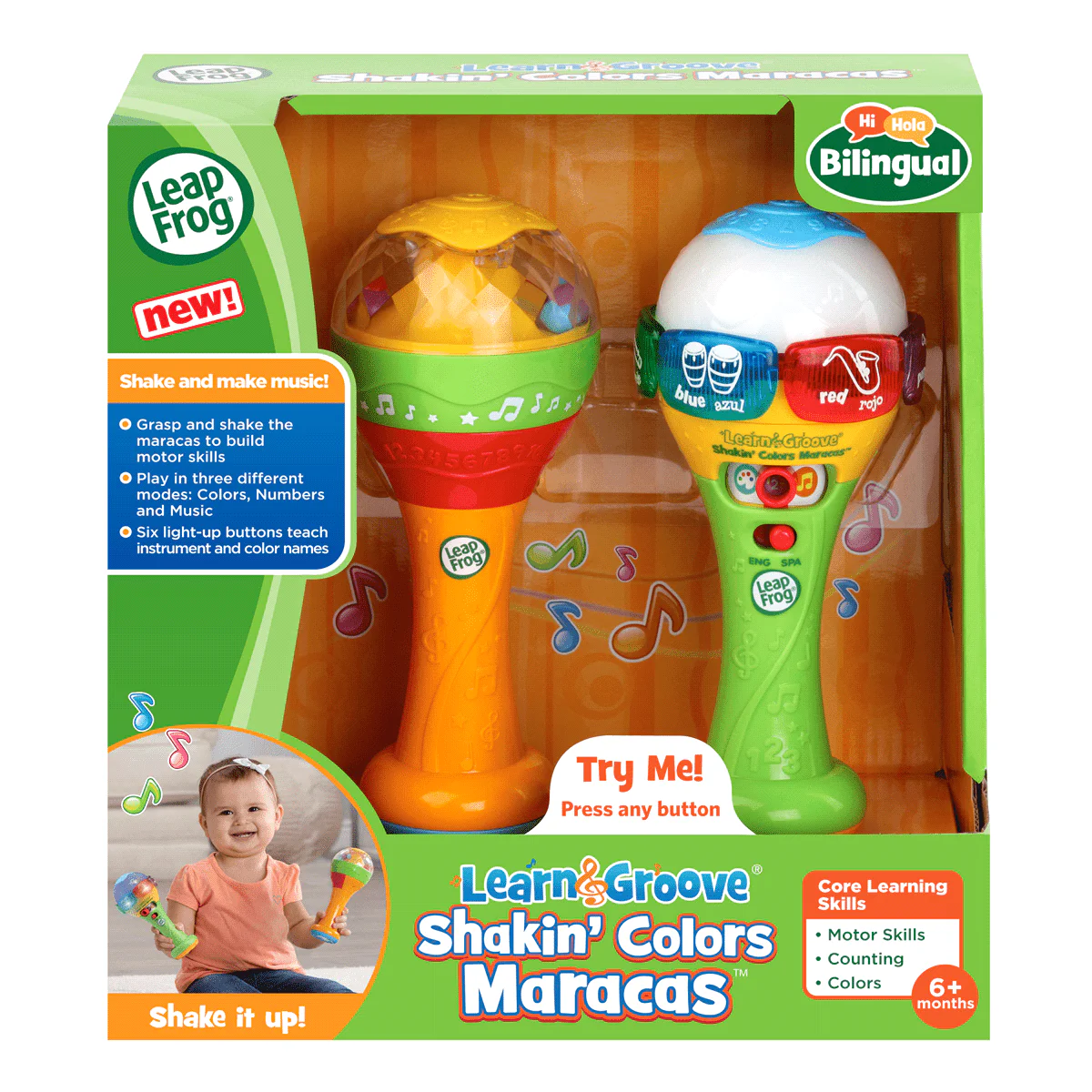 LeapFrog Learn & Groove Shaking Colours Maracas 80-607543 - Image 3