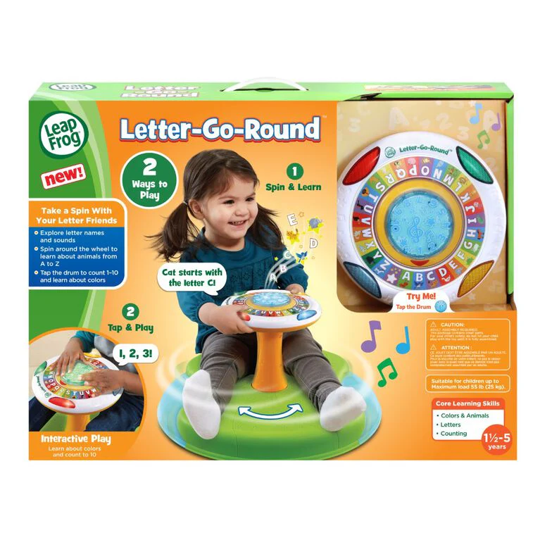 LeapFrog Letter-Go-Round Spin and Learn 80-614303