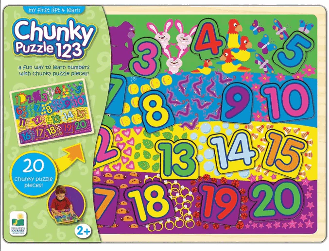 The Learning Journey My First Lift & Learn Chunky Puzzle 123 225806