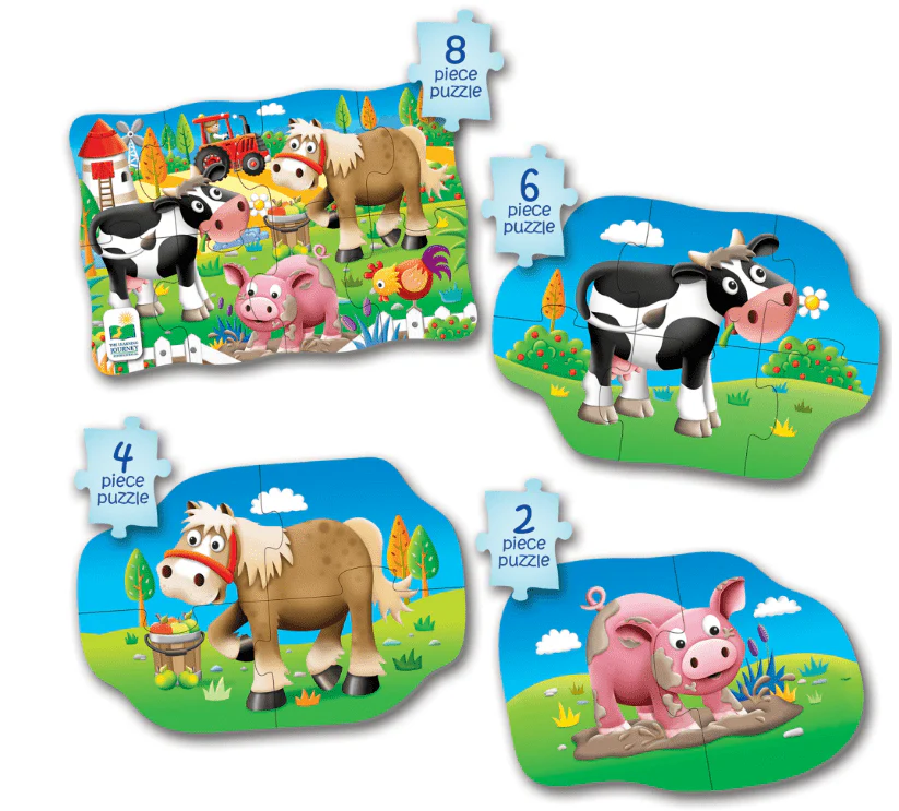 The Learning Journey My First Puzzle Sets 4-In-A-Box Farm 627419 - Image 3