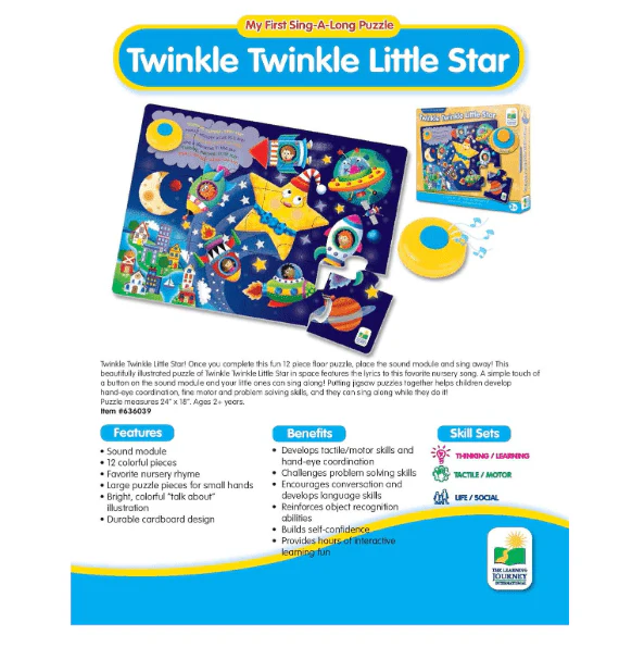 The Learning Journey My First Sing Along Puzzle Twinkle Twinkle Little Star 636039 - Image 5