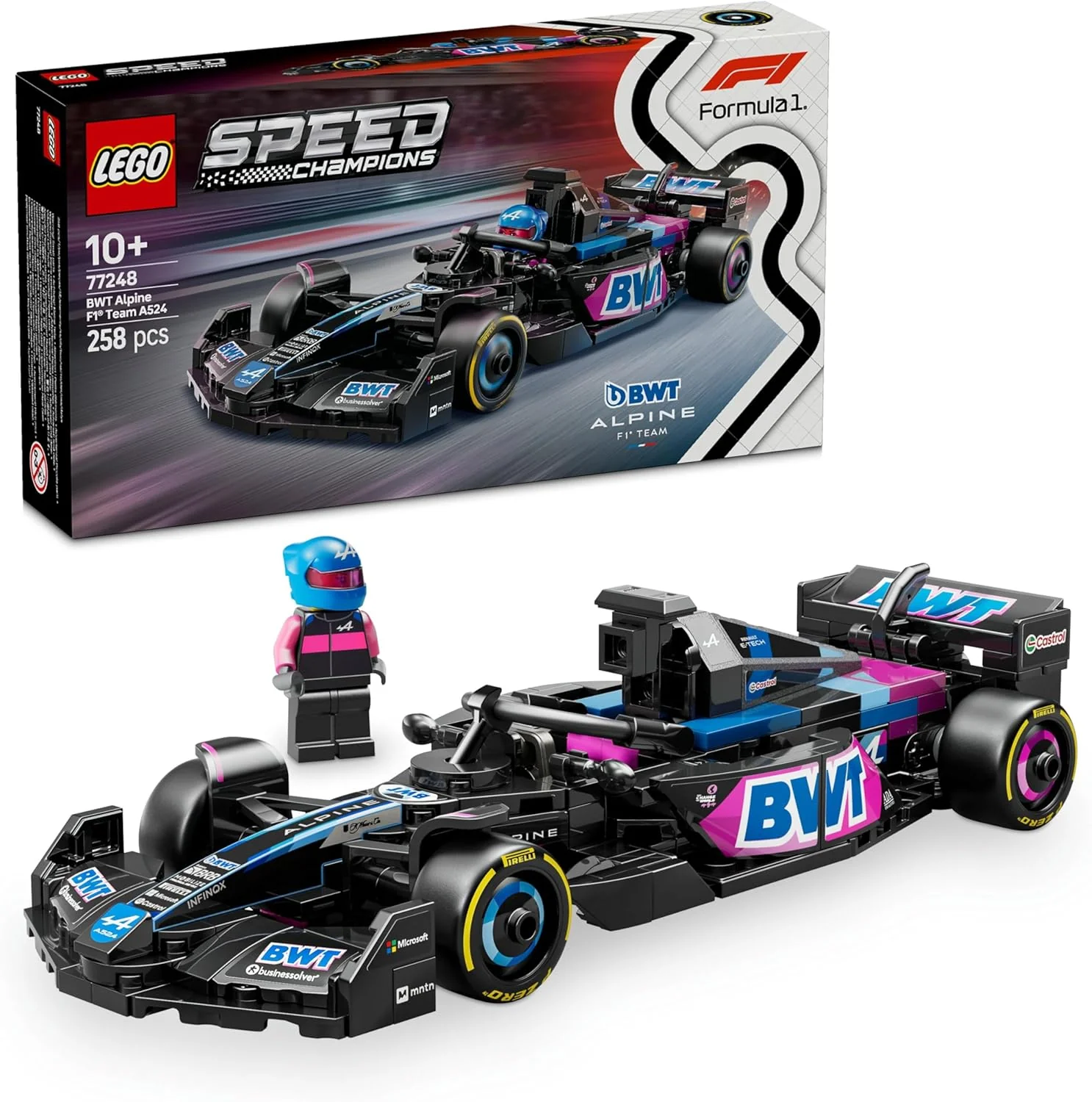 LEGO BWT Alpine F1 Team A524 Race Car 77248