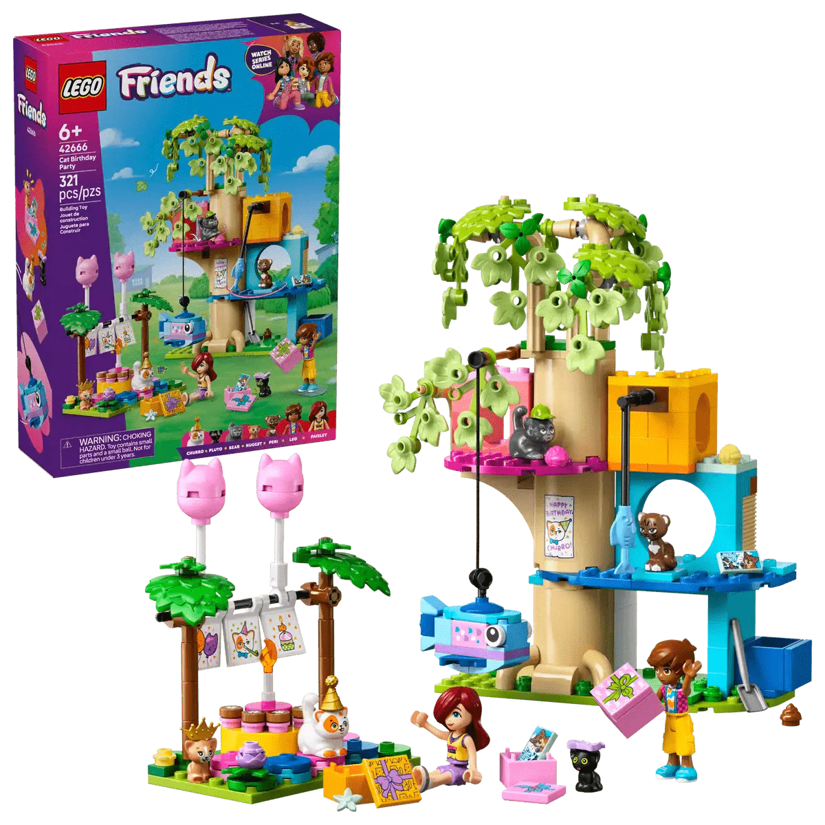 LEGO Cat Birthday Party & Tree House 42666