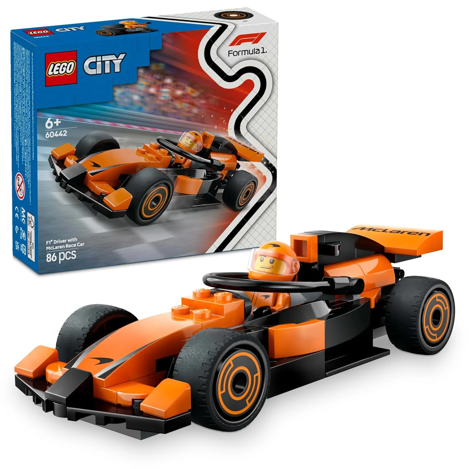 LEGO F1 Driver with McLaren Race Car 6526266/60442 - Image 3