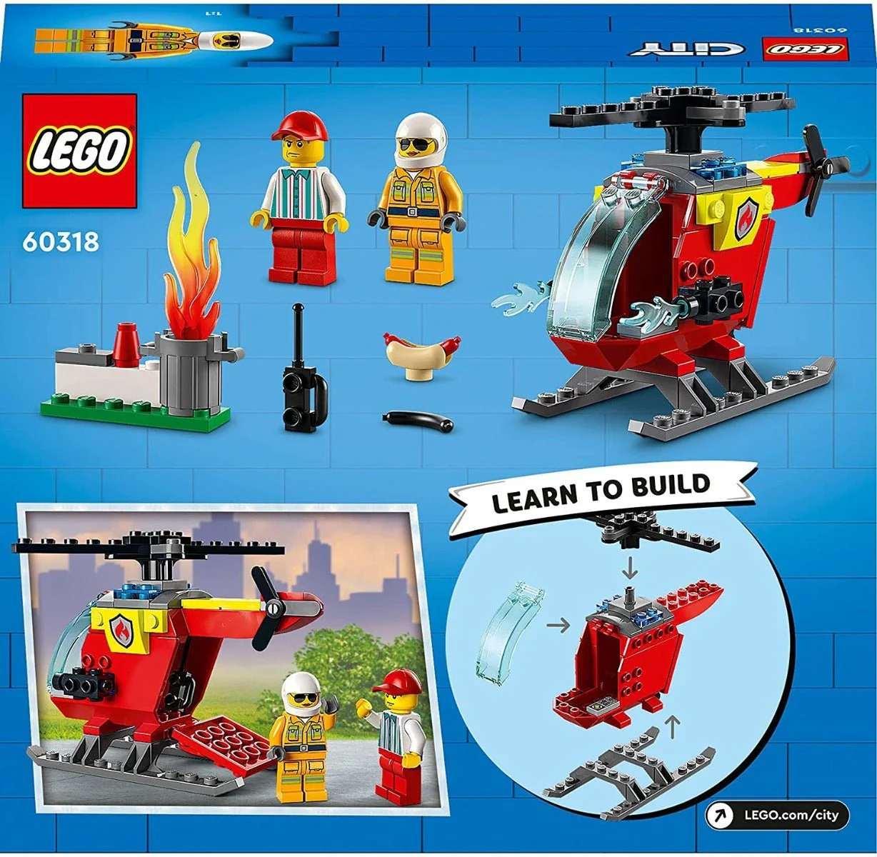 LEGO City Fire Helicopter 60318 - Image 4