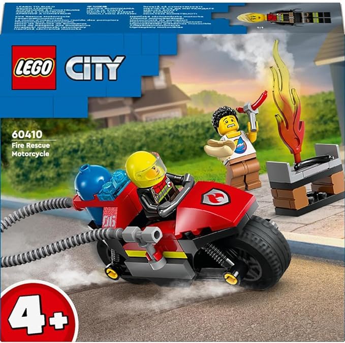 Lego City Fire Rescue Motorcycle - Image 6