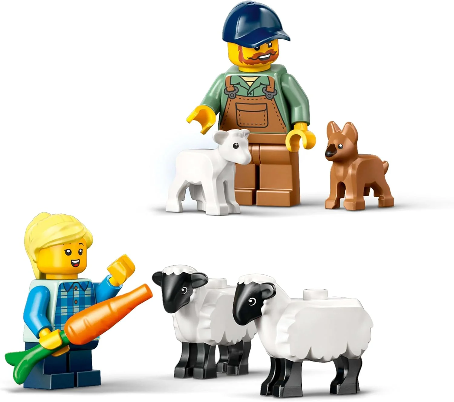 LEGO City Red Farm Tractor with Trailer & Sheep – 116-Piece Animal Playset for Kids 4+ (Model 60461) - Image 3