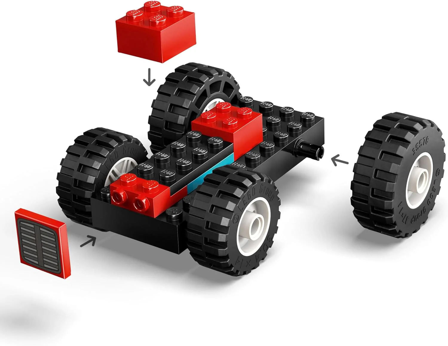 LEGO City Red Farm Tractor with Trailer & Sheep – 116-Piece Animal Playset for Kids 4+ (Model 60461) - Image 5