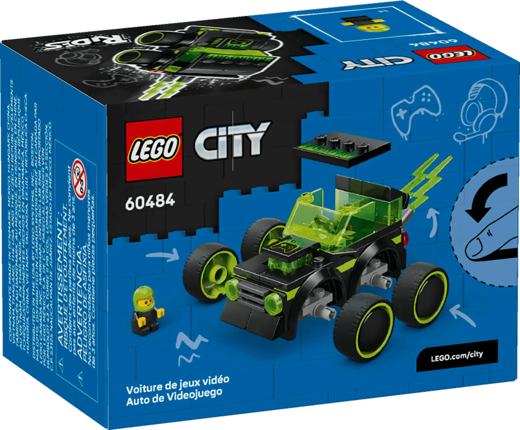 LEGO City Rides - Gaming Race Car 60484 - Image 2