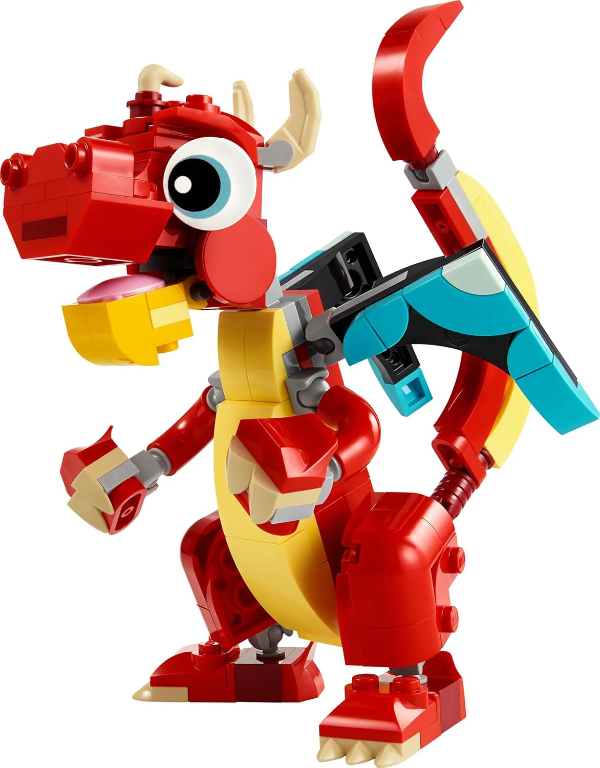 LEGO Creator 3-in-1 Red Dragon, Phoenix & Fish Animal Figures Set (31145) – 149-Piece Buildable Toy for Kids 6+ - Image 7