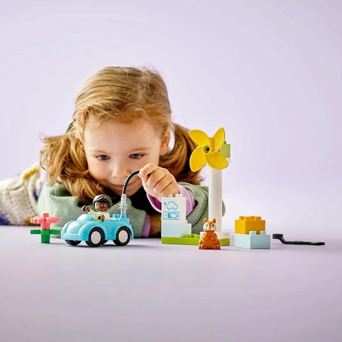 LEGO Duplo Wind Turbine And Electric Car - Image 4