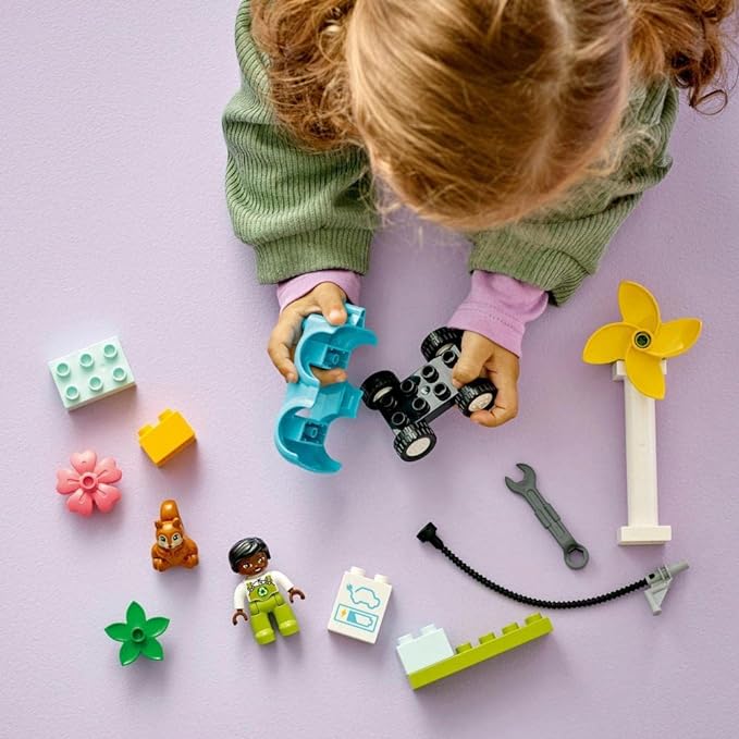 LEGO Duplo Wind Turbine And Electric Car - Image 5
