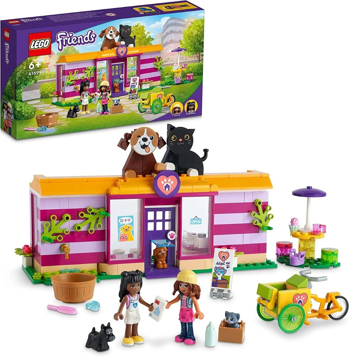 LEGO Friends Pet Adoption Café Animal Rescue Set 6379040/41699