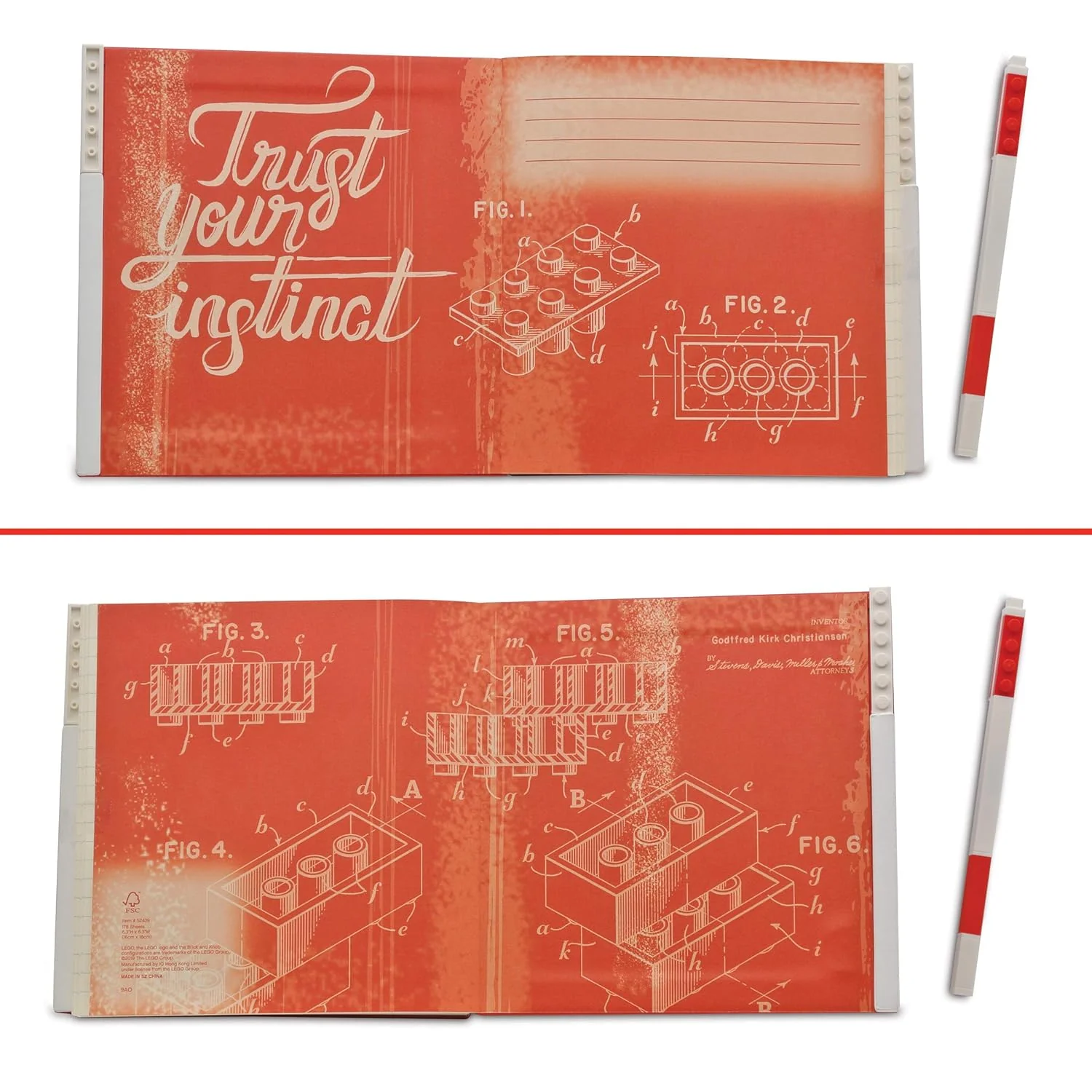 LEGO IQ Locking Notebook With Gel Pen Red IQ-53564 - Image 7