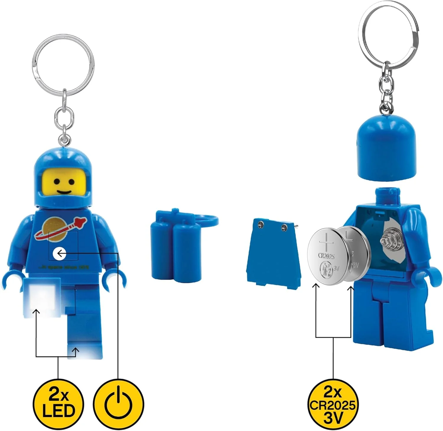 LEGO IQ Minifigures Keychain Light Spaceman Blue IQ-KE10H - Image 3