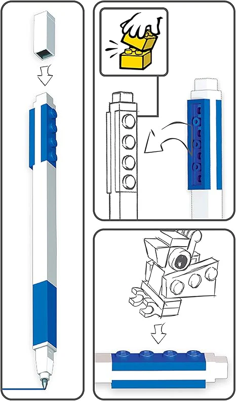 LEGO IQ Pen Pal Gel Pen With Minifigure Blue IQ-52600 - Image 3