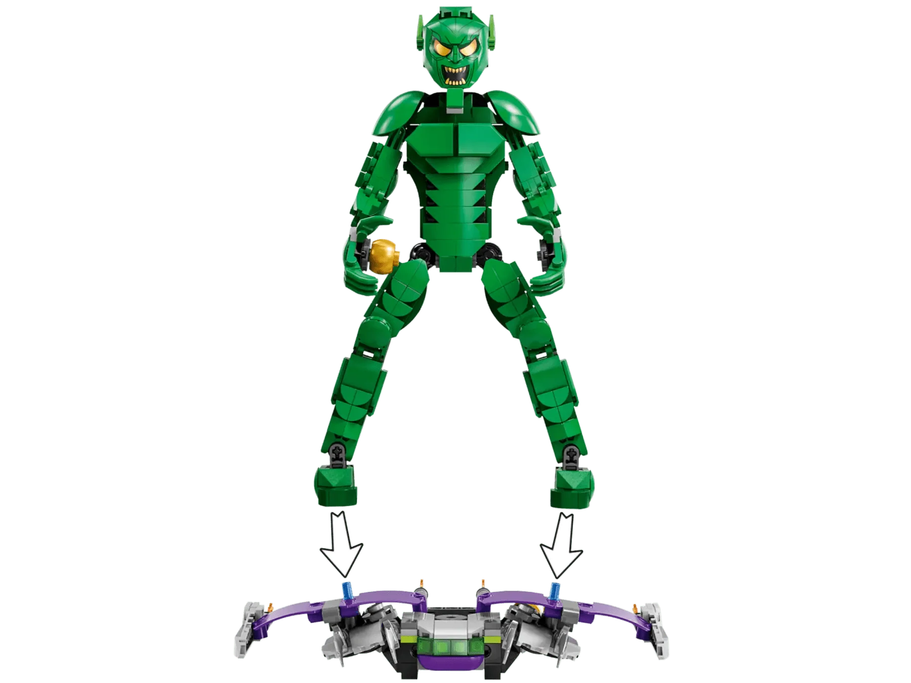 LEGO Marvel Green Goblin Construction Figure - Image 5