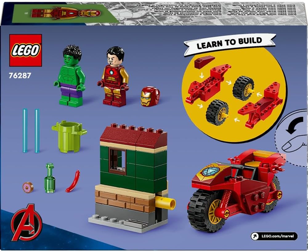 LEGO Marvel Iron Man with Bike and The Hulk 76287/6471520 - Image 5