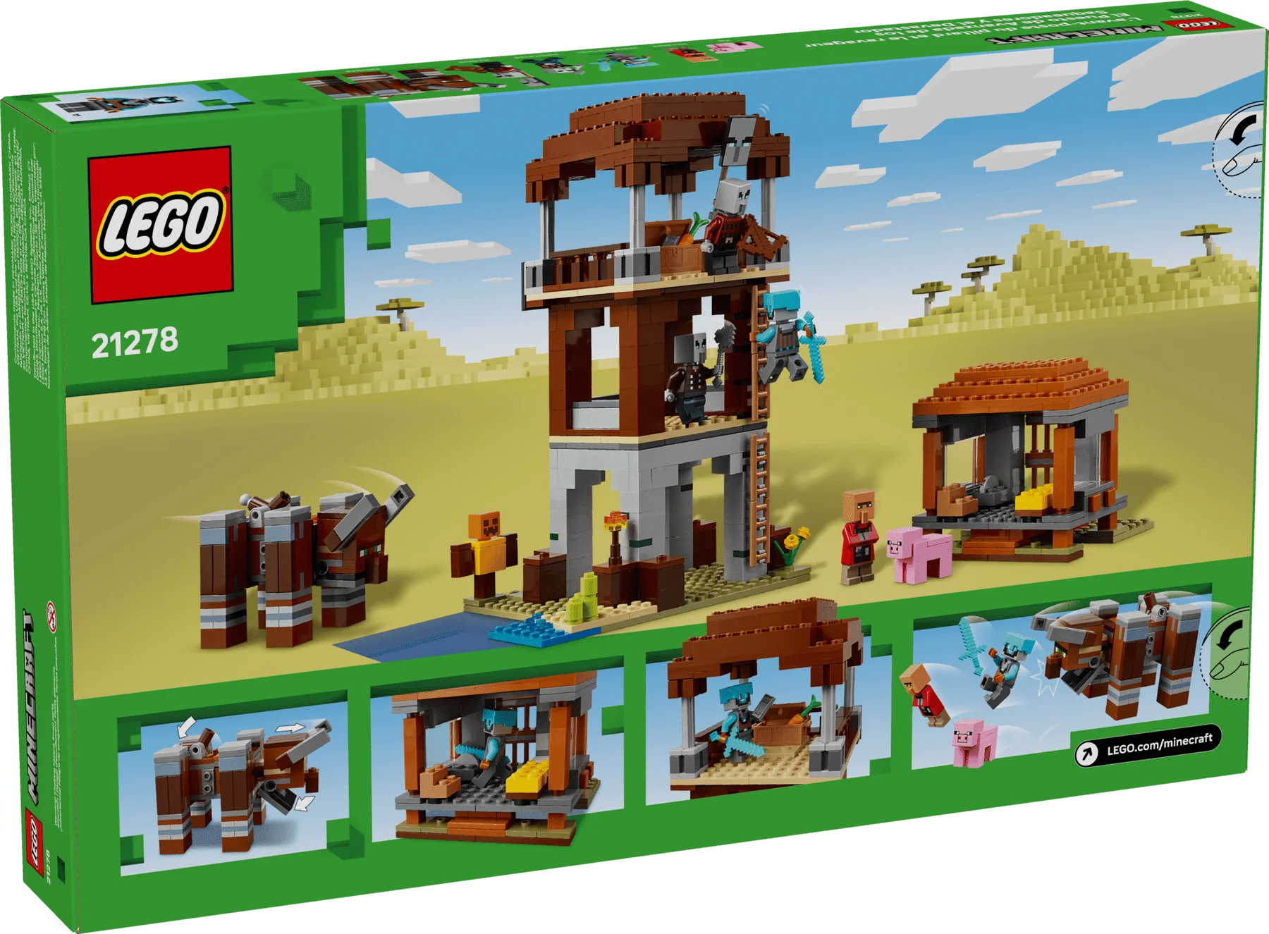 LEGO Minecraft The Pillager Outpost and Ravager 6526796/21278