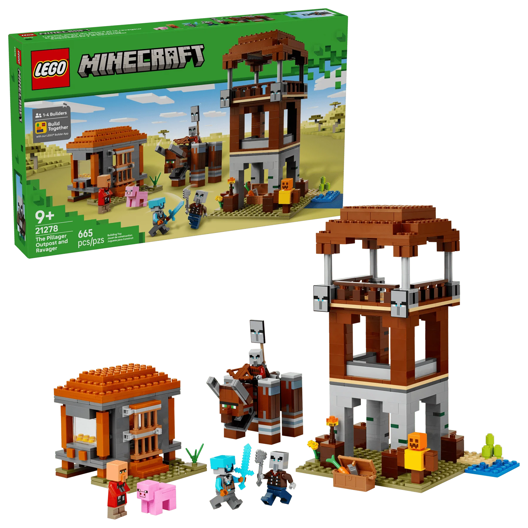 LEGO Minecraft The Pillager Outpost and Ravager 6526796/21278 - Image 10