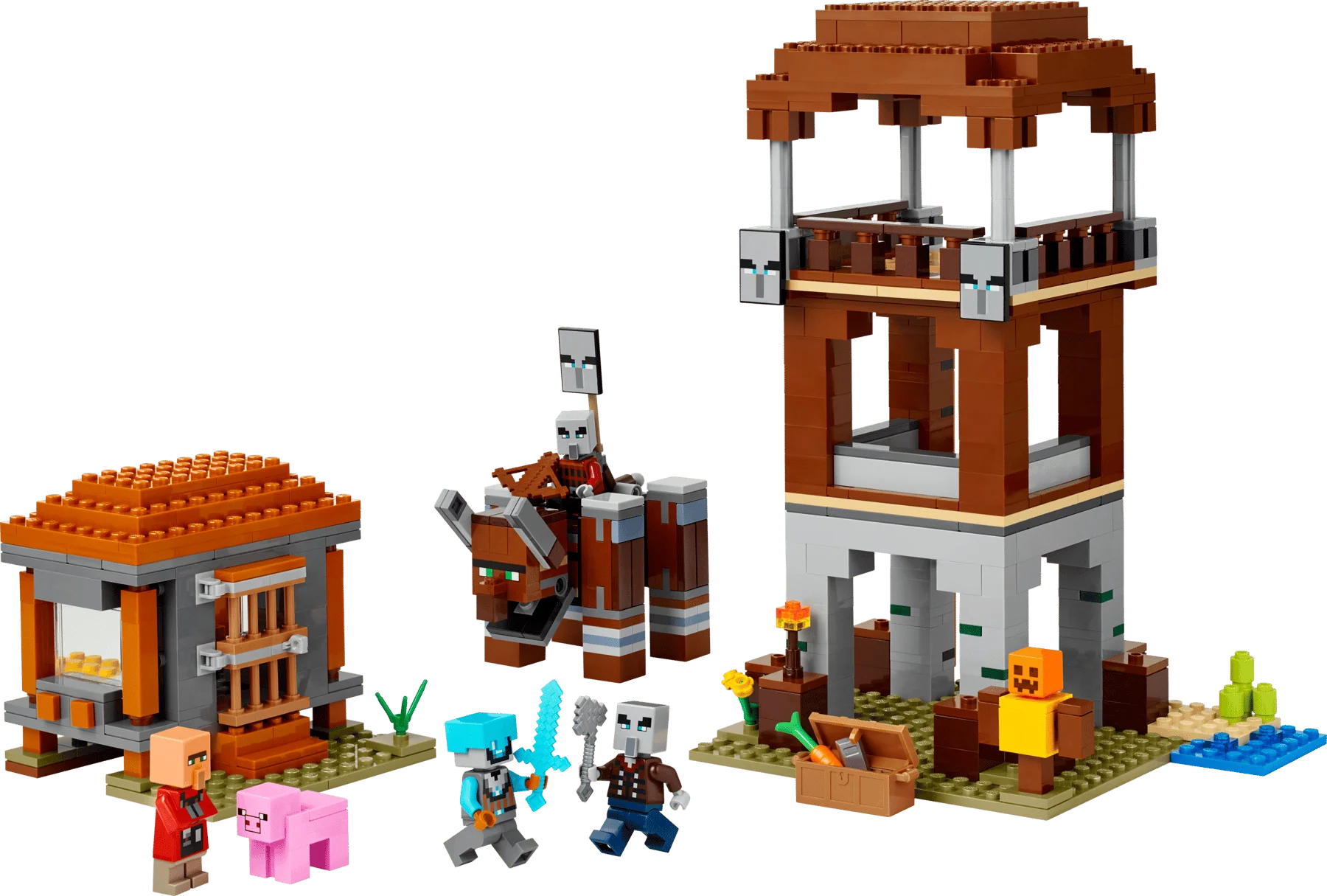 LEGO Minecraft The Pillager Outpost and Ravager 6526796/21278 - Image 11