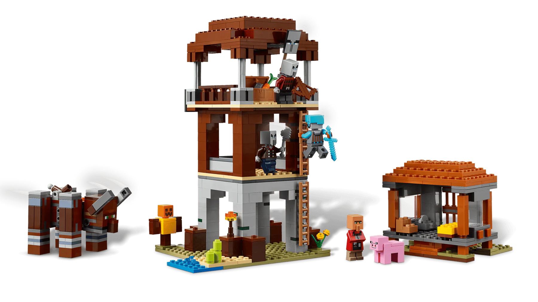 LEGO Minecraft The Pillager Outpost and Ravager 6526796/21278 - Image 9