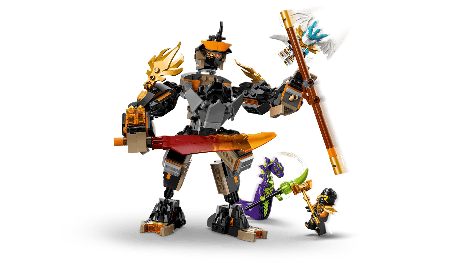 LEGO Ninjago Cole's Mission Mech & Dragon Zane 71854